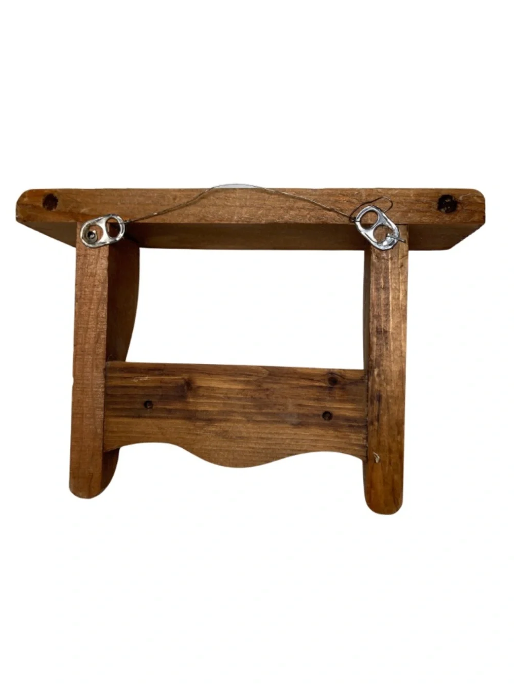 VTG Handmade Cottagecore Wooden Display Shelf – Small Rustic Home Decor Folk Art